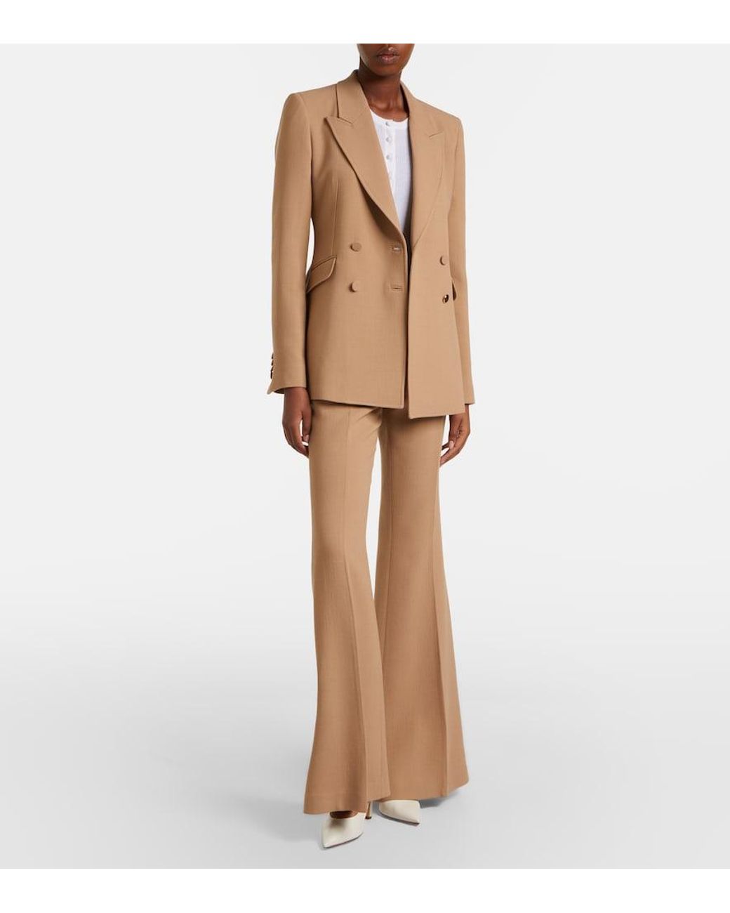 Gabriela Hearst Natural Stephanie Virgin Wool Blazer