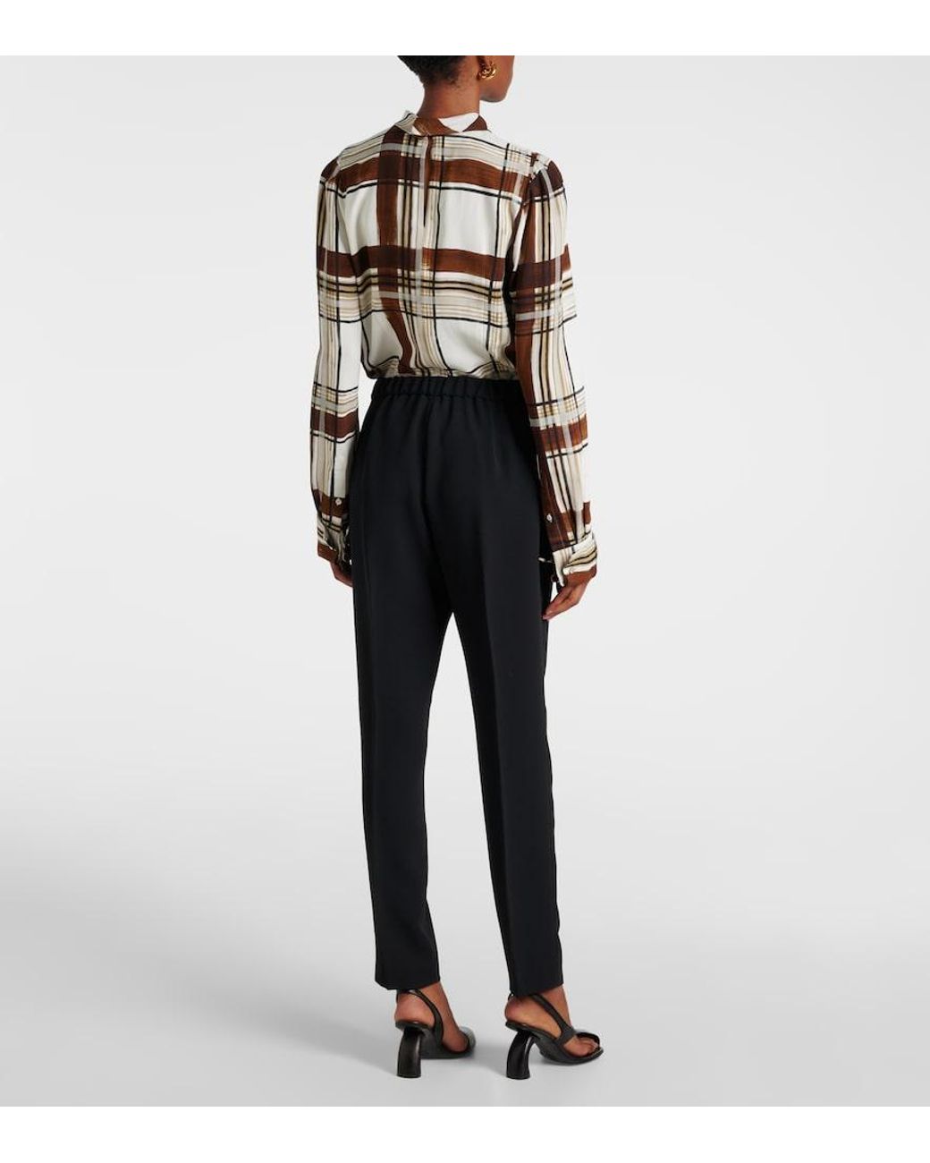 Dries Van Noten Black Pleated Slim Pants
