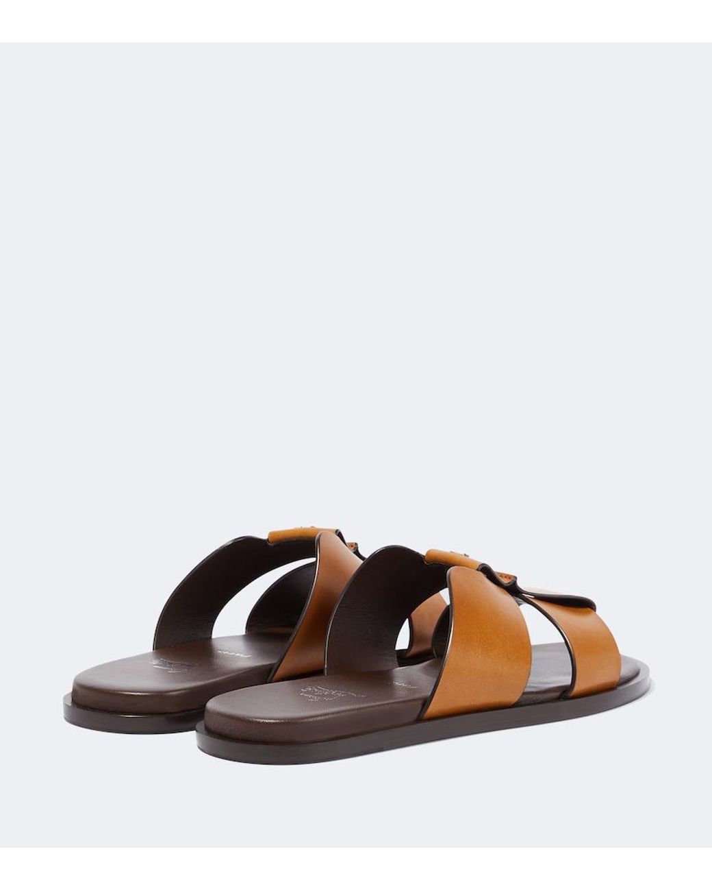 Christian Louboutin Brown Loubi Be Leather Sandals for men