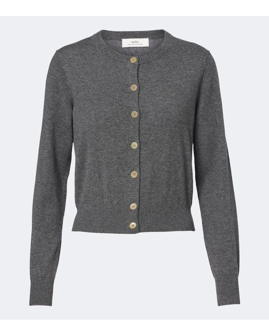 arch4 Gray Celestina Cashmere Cardigan