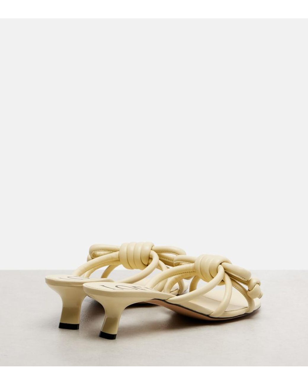 Loewe Natural Flamenco 45 Leather Mules