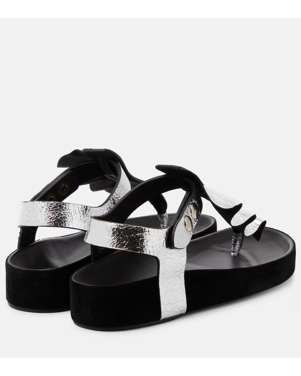 Isabel Marant Black Isela Metallic Sandals