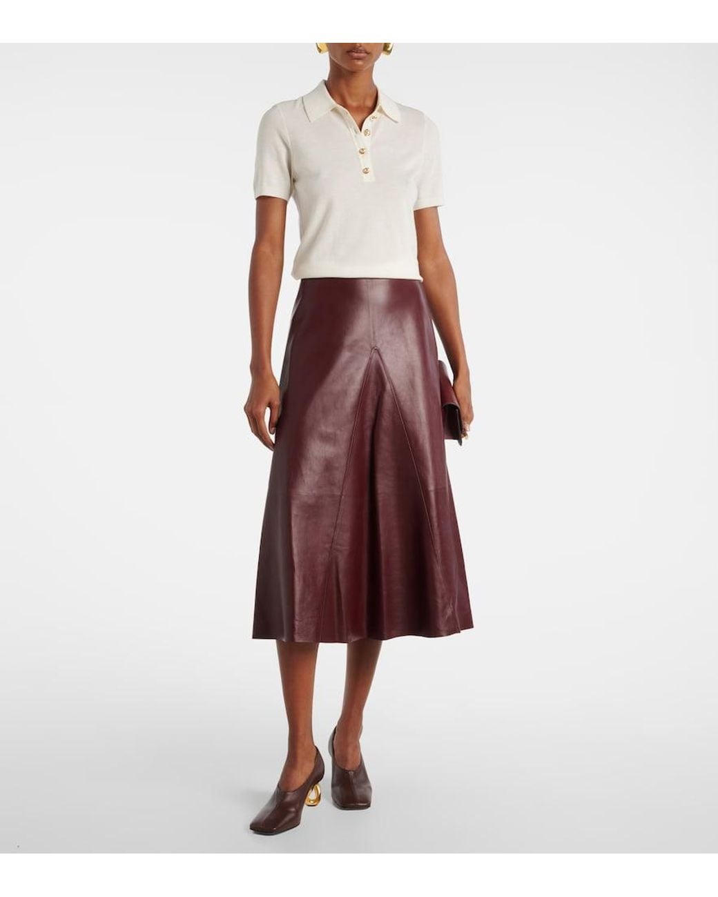 Altuzarra White Nemo Wool-Blend Polo Shirt