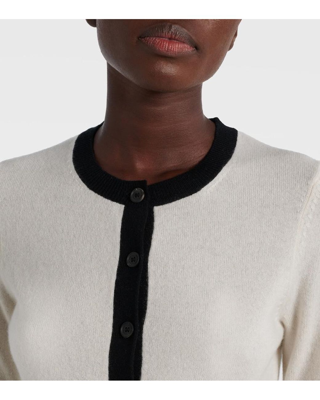 Nili Lotan White Meadow Cashmere Cardigan