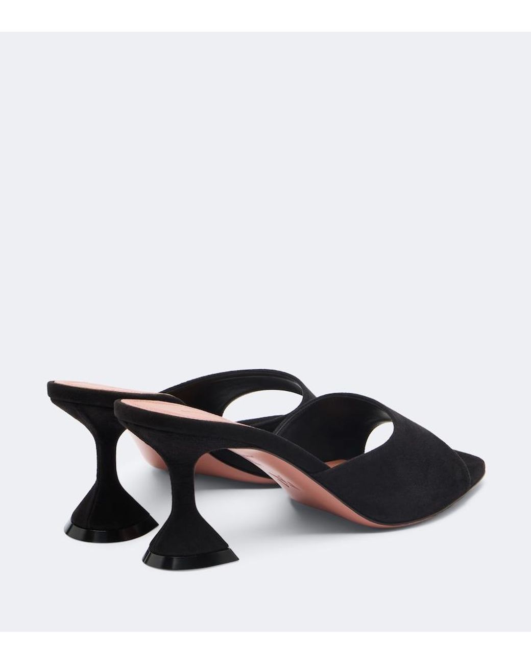 AMINA MUADDI Brown Lupita Suede Mules