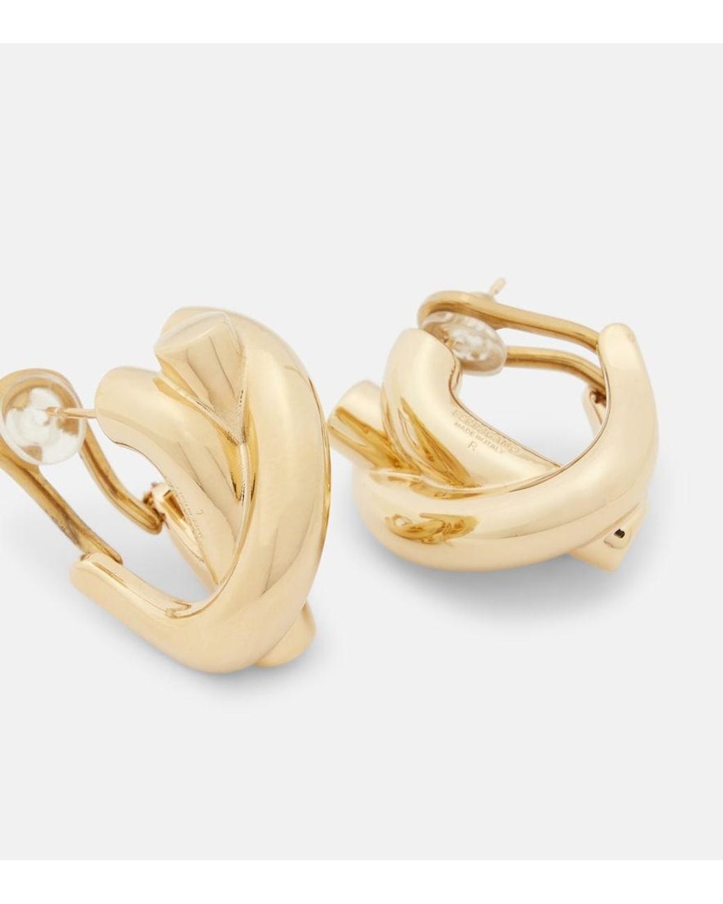 Ferragamo Metallic Plated Earrings