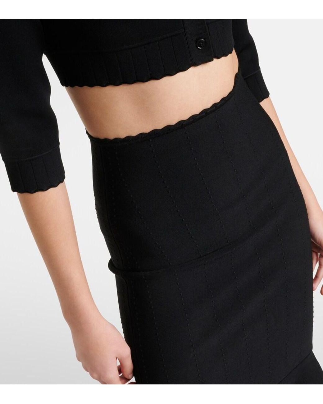 Victoria Beckham Black Midi Skirts