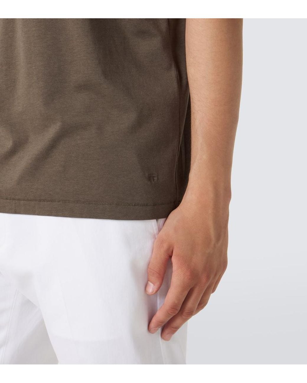 Tom Ford Brown Jersey T-Shirt for men