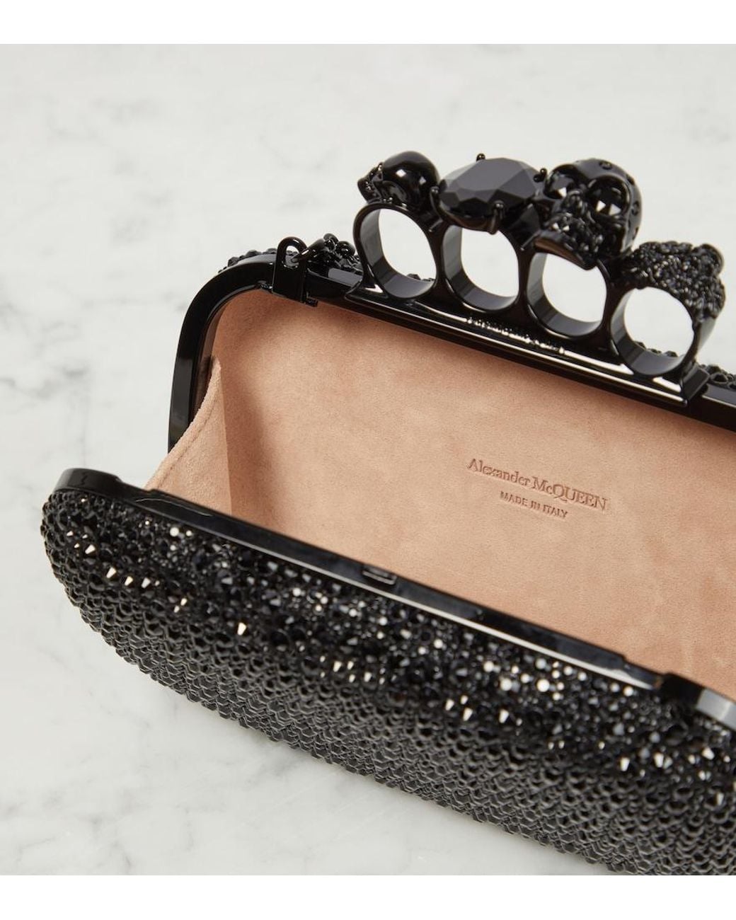 McQueen Black Clutch Bags
