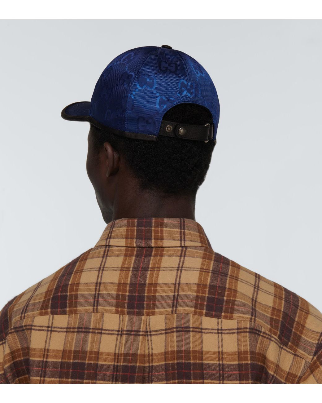 GUCCI Japan Limited Off The Grid Bucket Hat Blue Nylon White