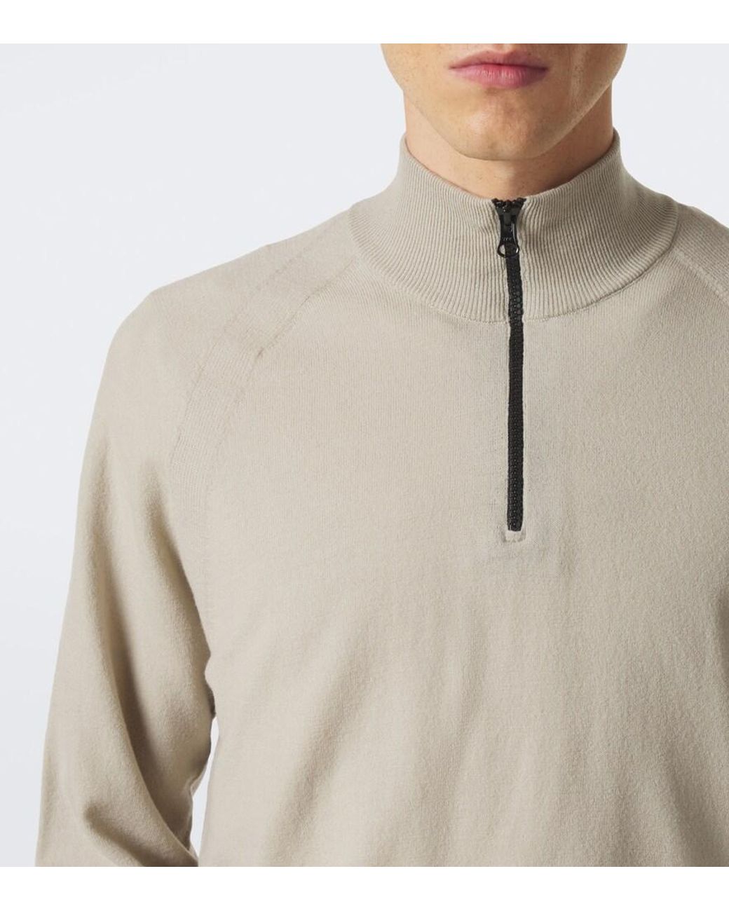 Stone Island Natural Compass Wool-Blend Zip-Up Sweater for men