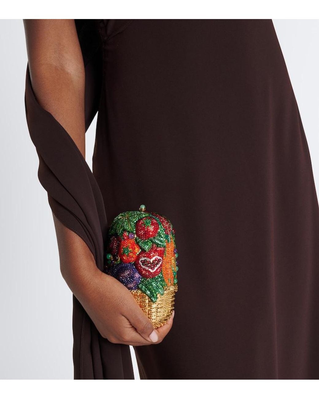 Judith Leiber Multicolor Vegetable Basket Farm Fresh Clutch