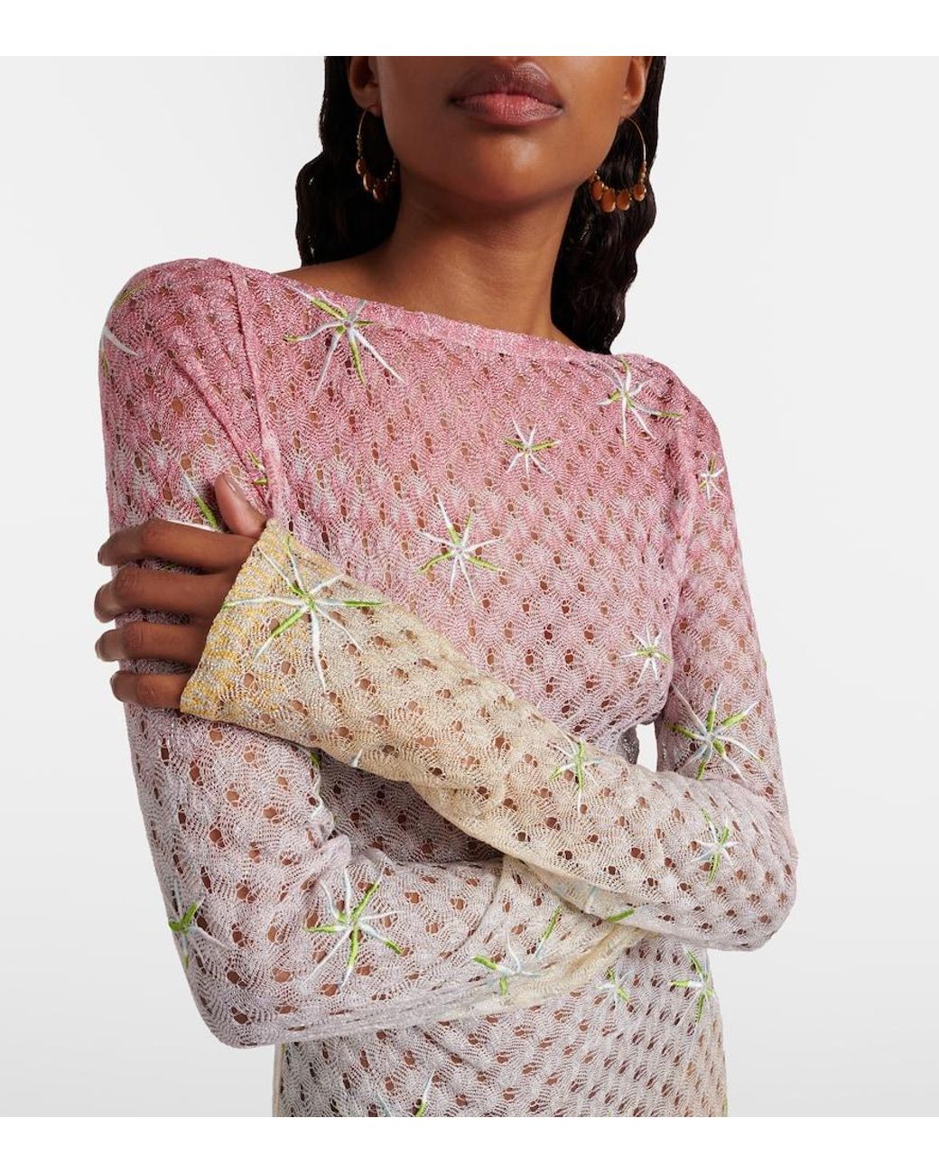 Missoni Natural Lame Beach Dress