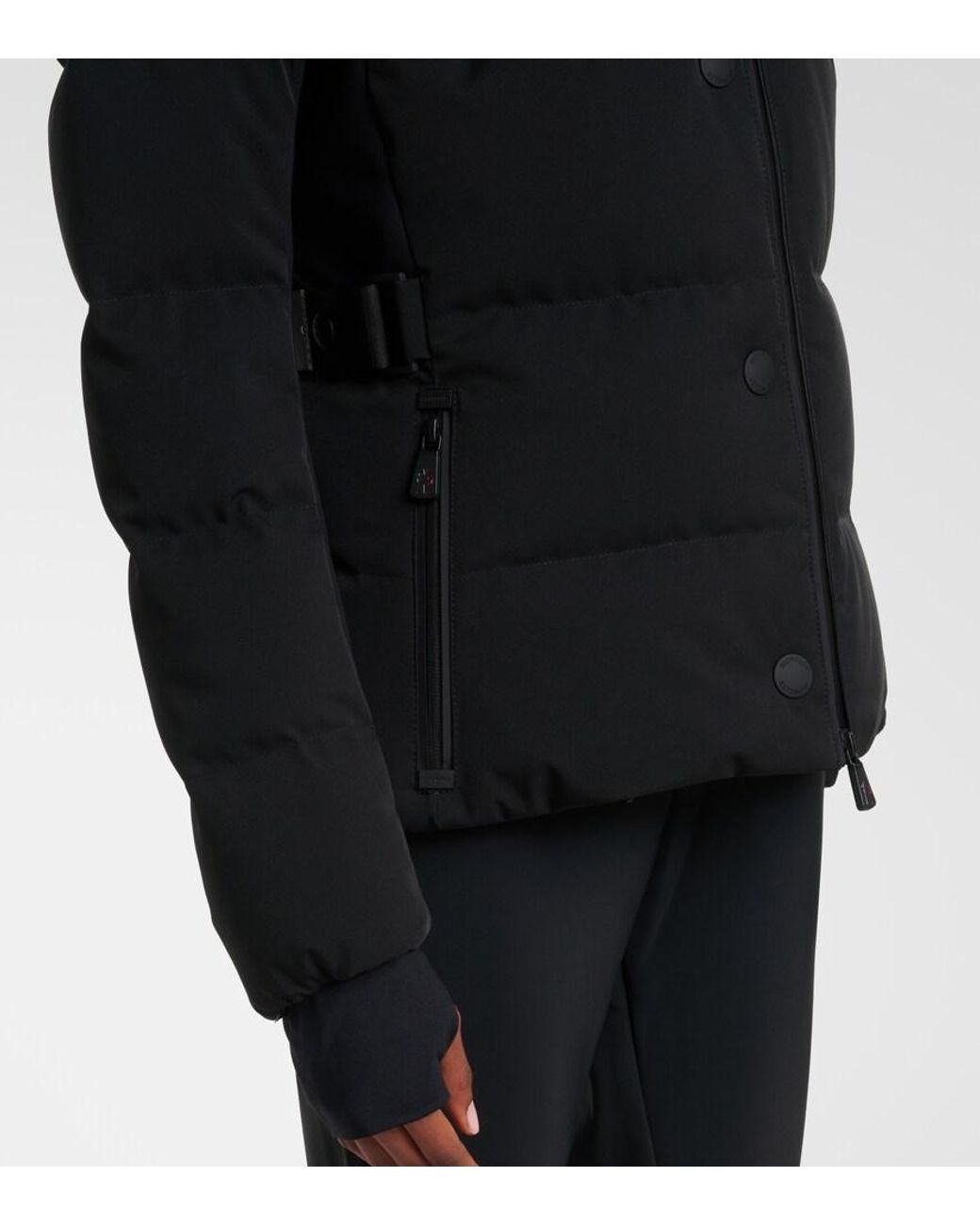 Moncler Black Guyane Hooded Down Ski Jacket