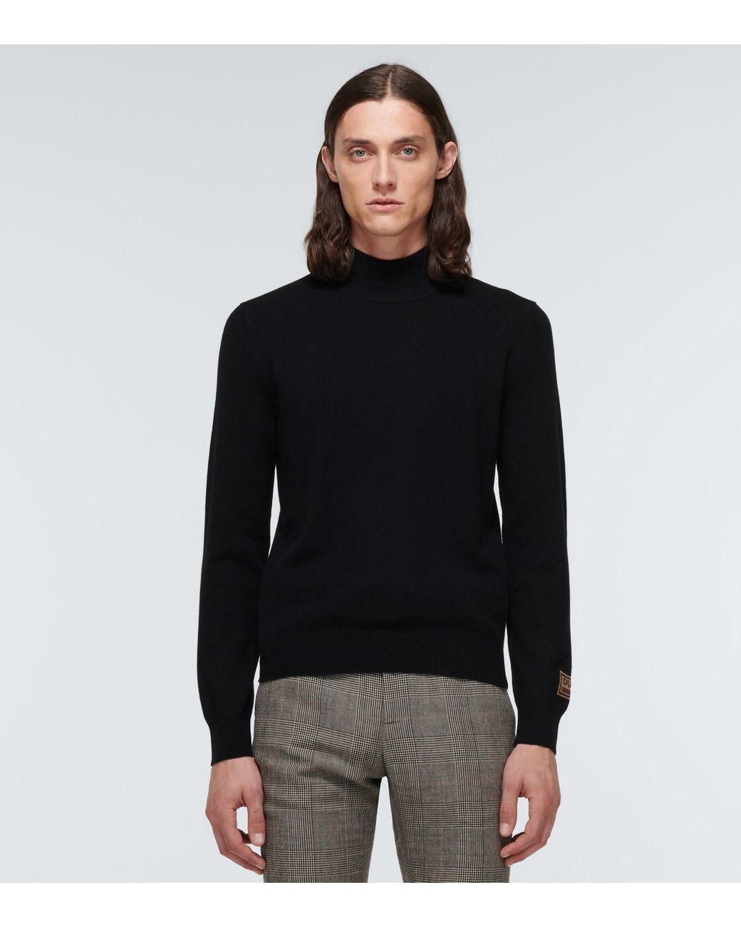 Gucci Cashmere Turtleneck Sweater in Black for Men | Lyst