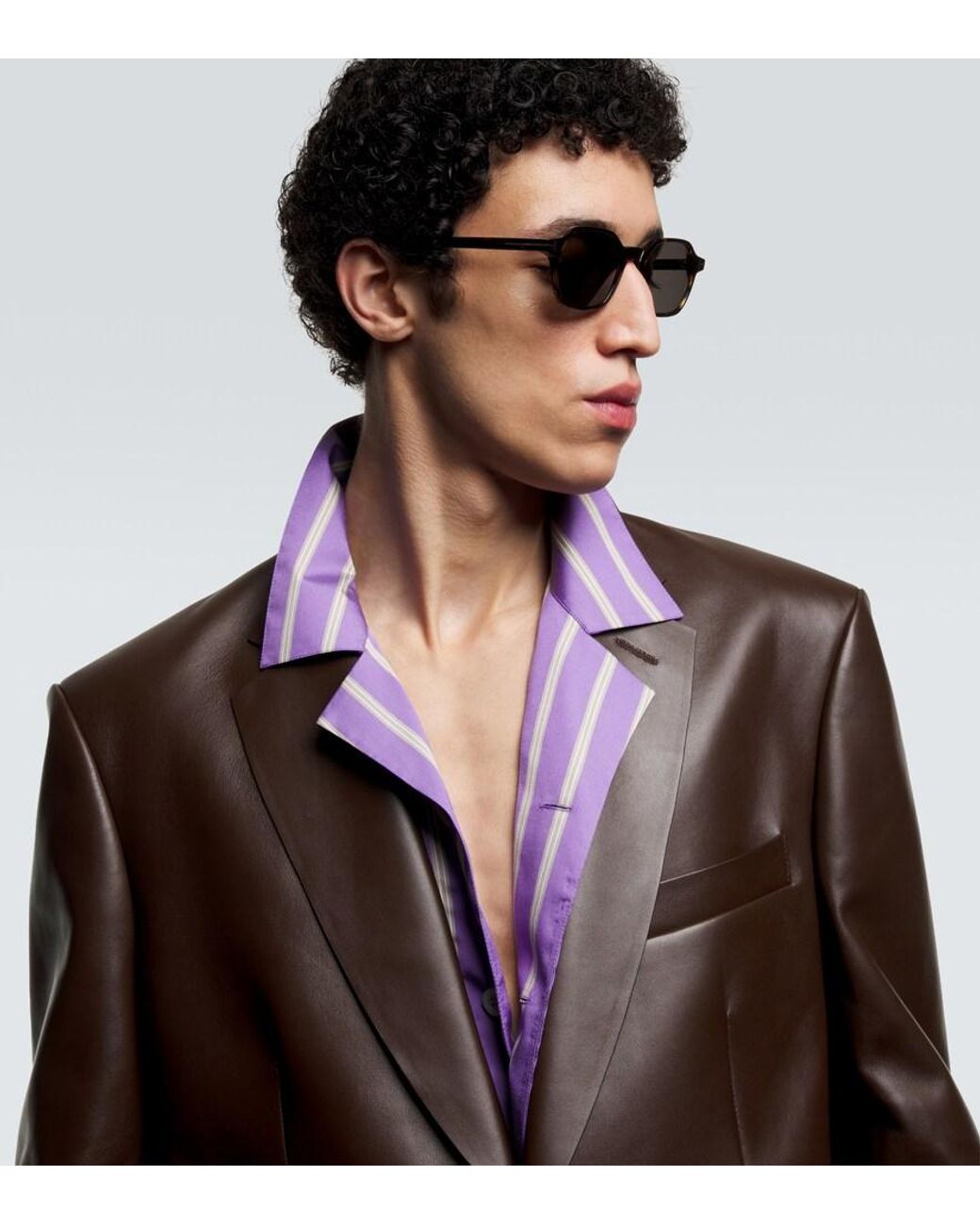 Tom Ford Brown Joey Square Sunglasses for men