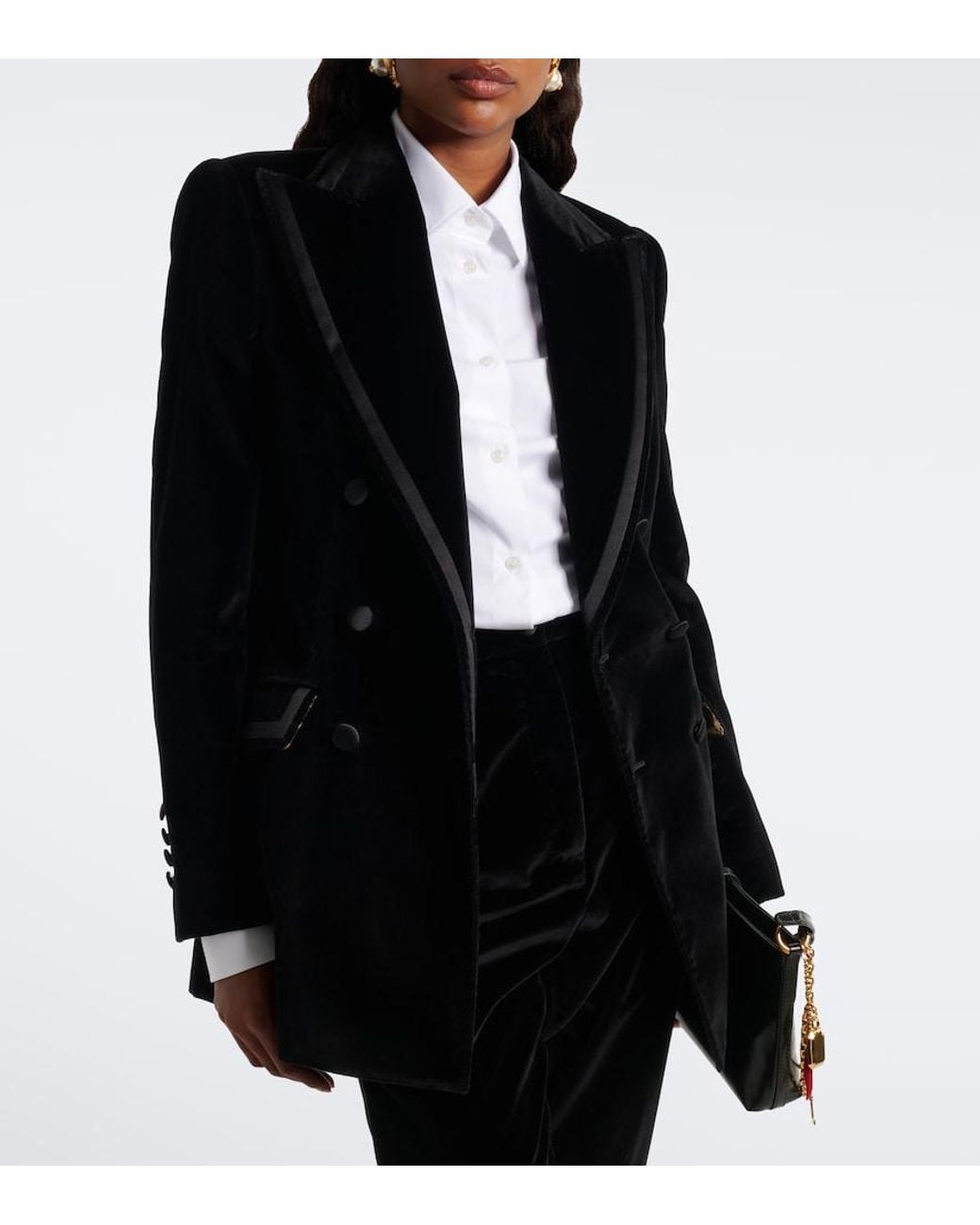Dolce & Gabbana White Cotton-Blend Shirt