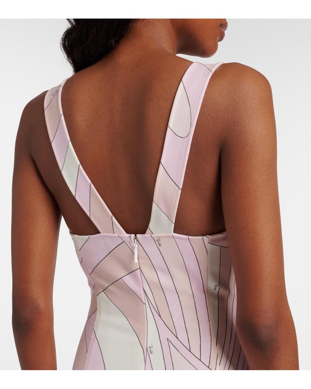 Emilio Pucci Pink Iride Jersey Minidress