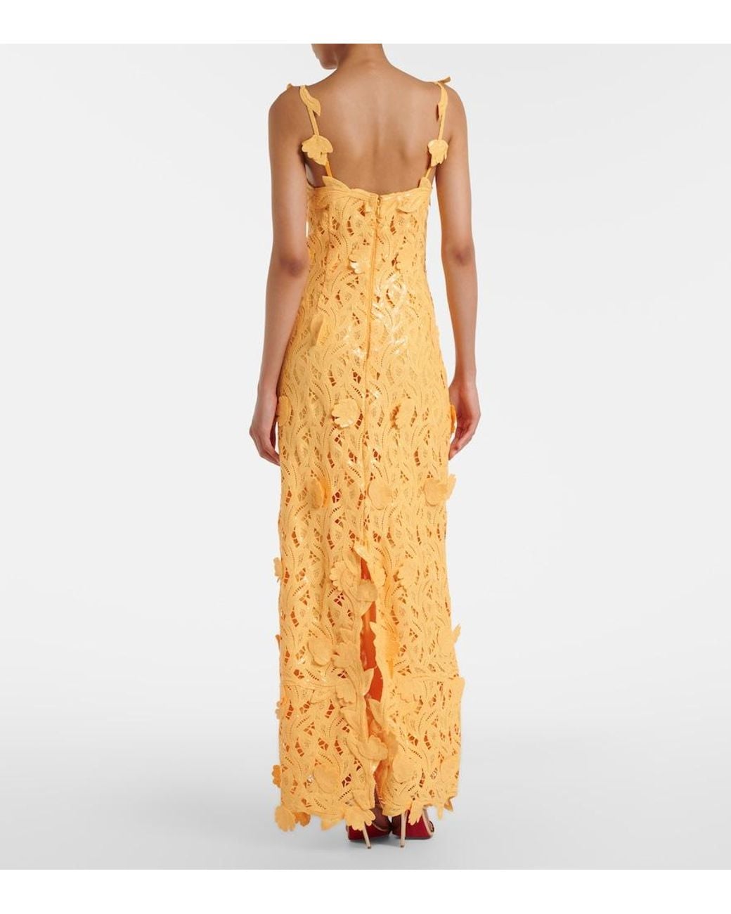 Jonathan Simkhai Metallic Marenna Broderie Anglaise Sequined Gown