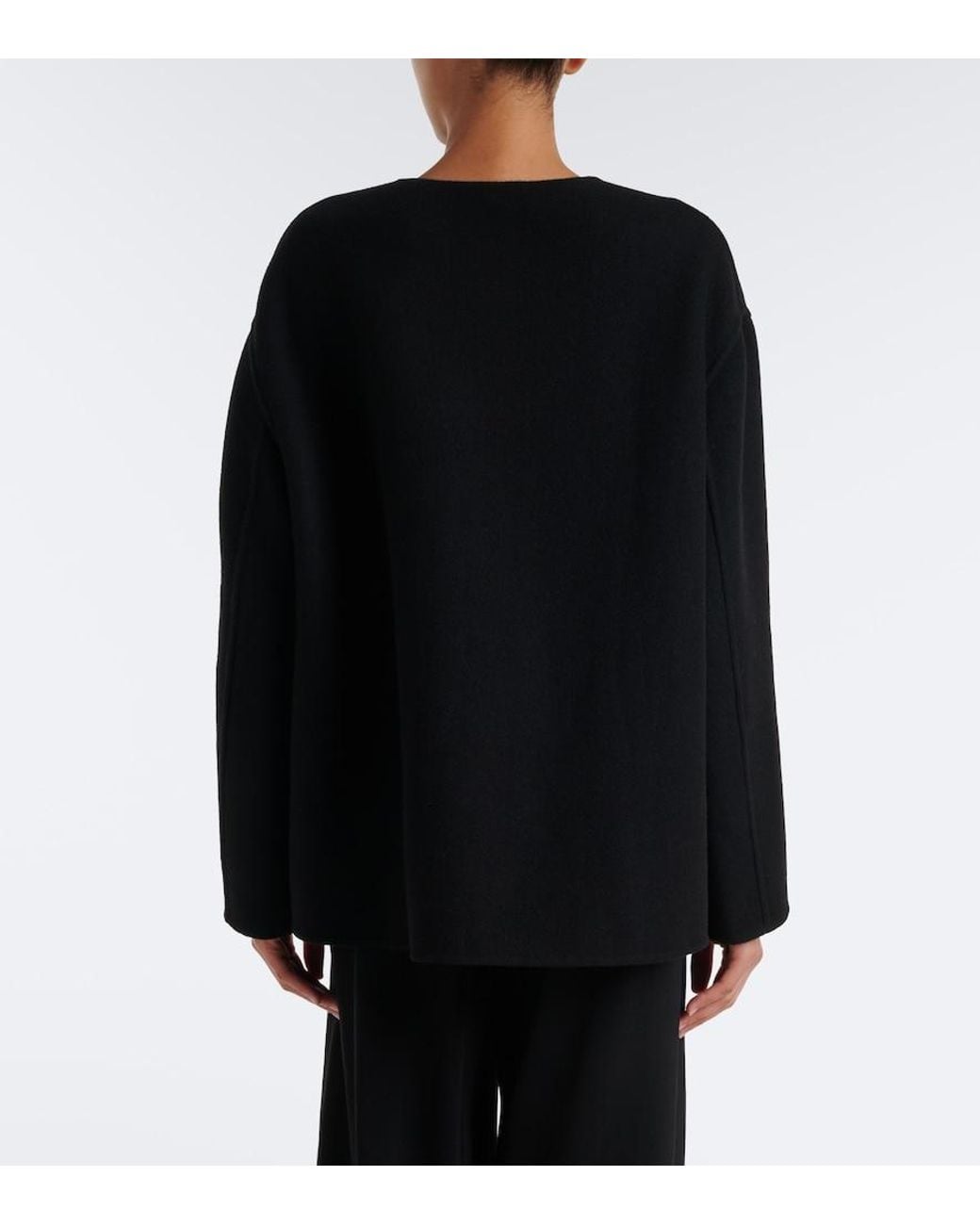 The Row Black Quintus Wool And Cashmere-Blend Jacket