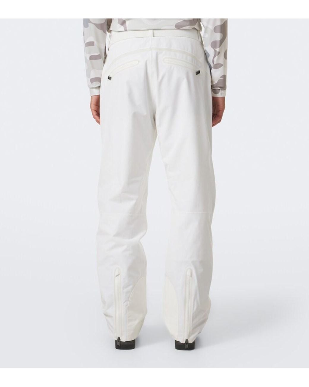 Bogner White Tim Belted Ski Pants for men