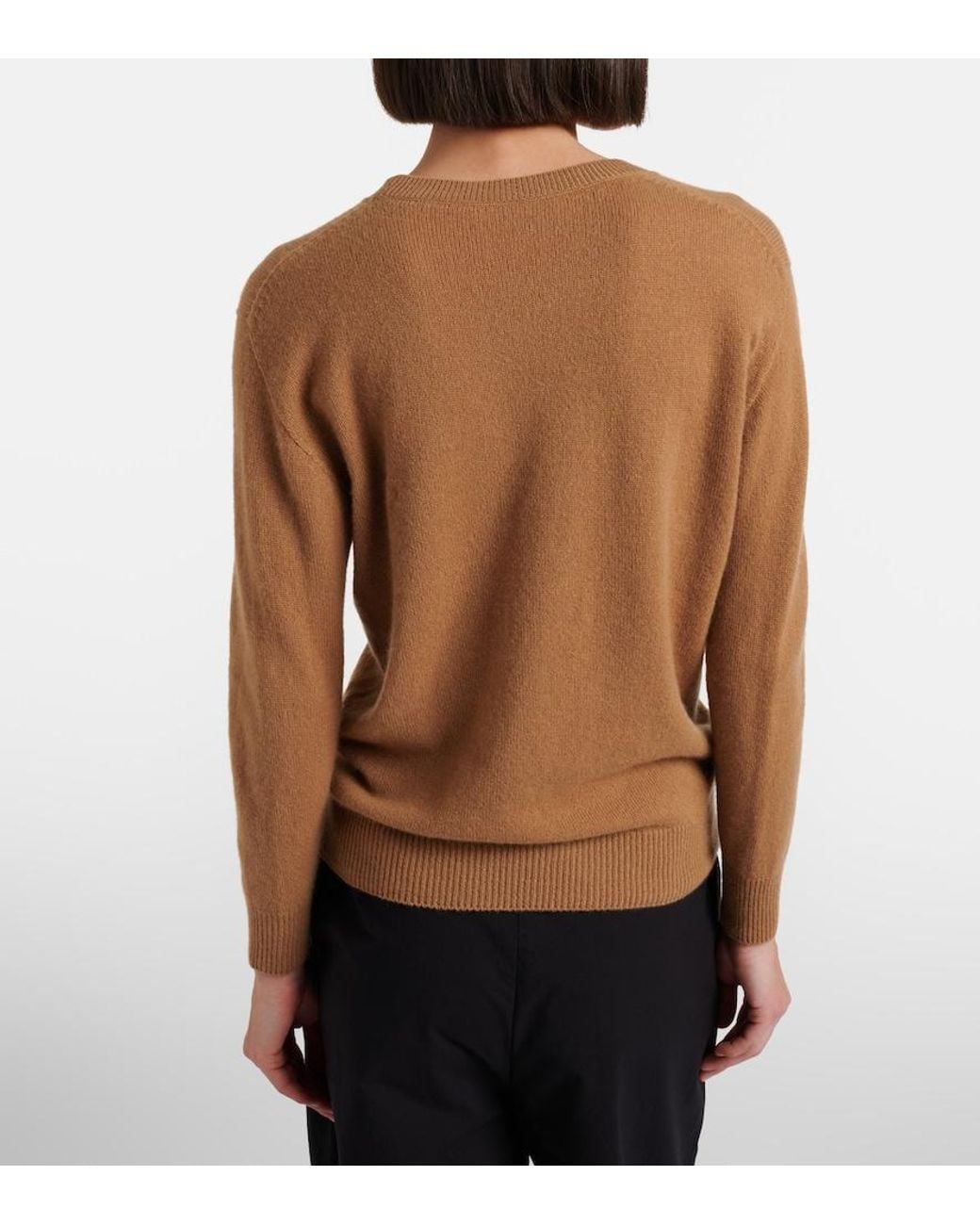The Row Brown Noler Cashmere Sweater