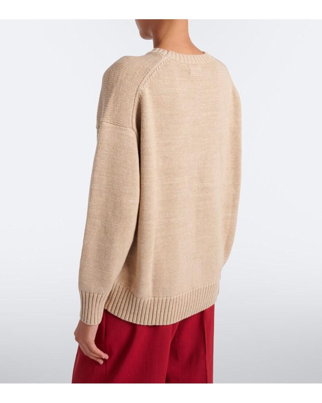 Polo Ralph Lauren Natural Polo Bear Cotton, Wool, And Cashmere Sweater