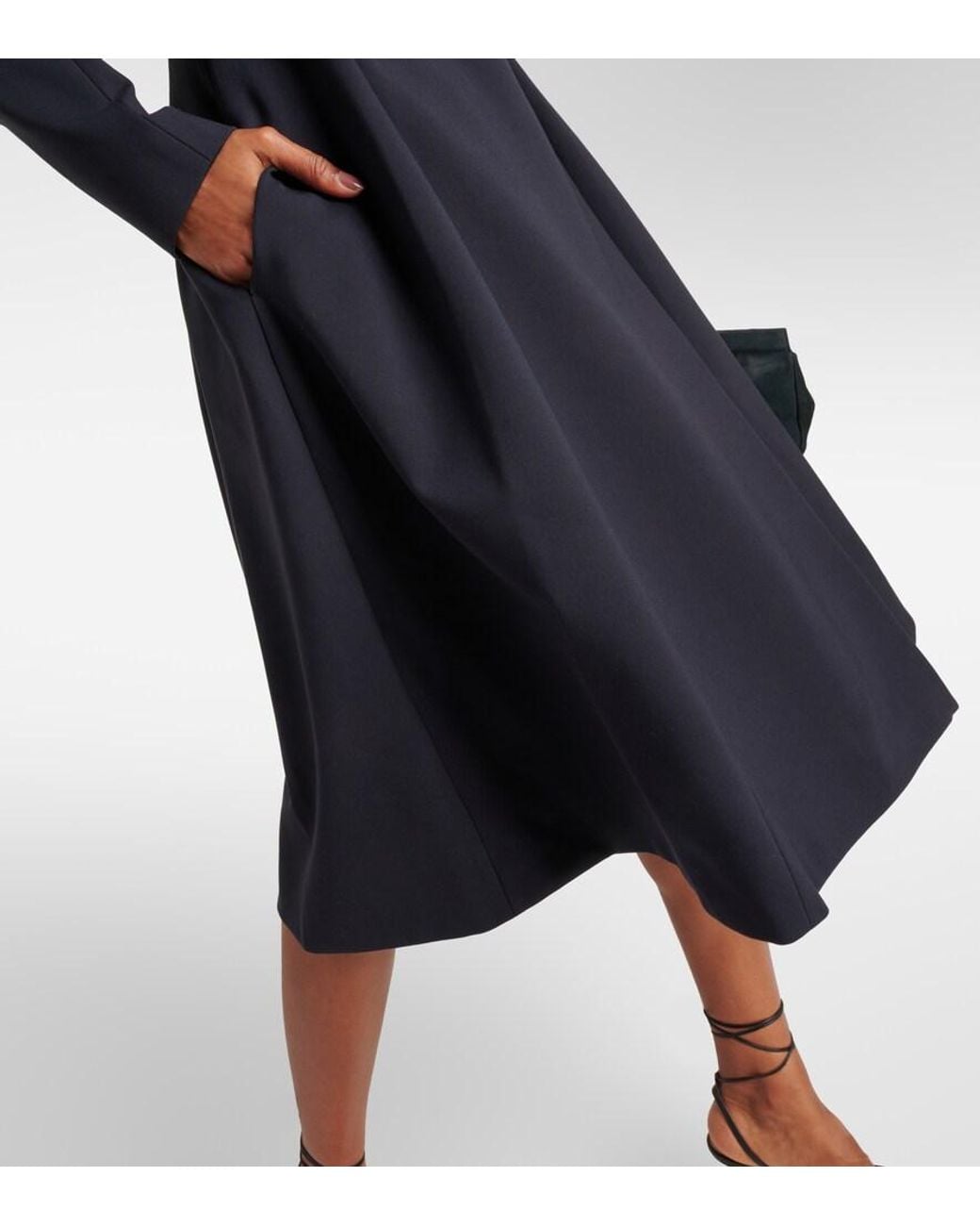 Dorothee Schumacher Black Off-Shoulder Midi Dress