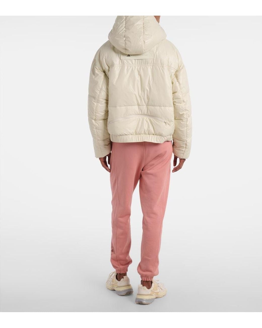 Adidas By Stella McCartney Natural Hooded Cropped Jacket