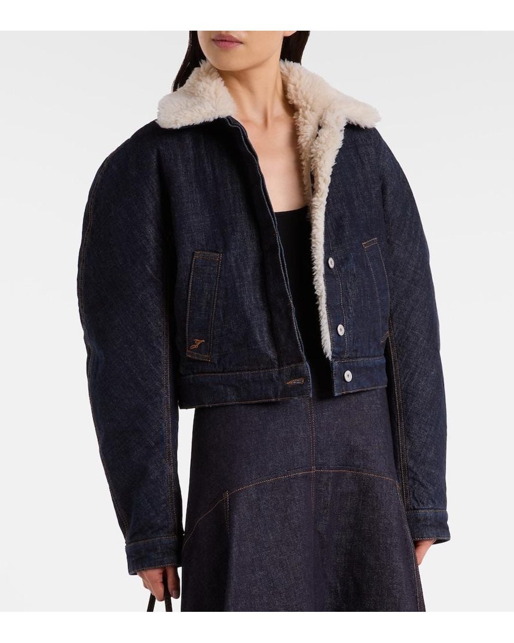 Jacquemus Blue Denim Blouson Jacket