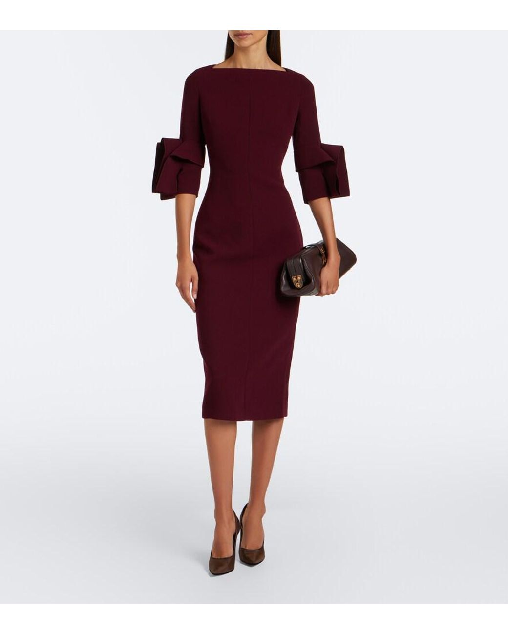 Roksanda Purple Eryl Midi Dress