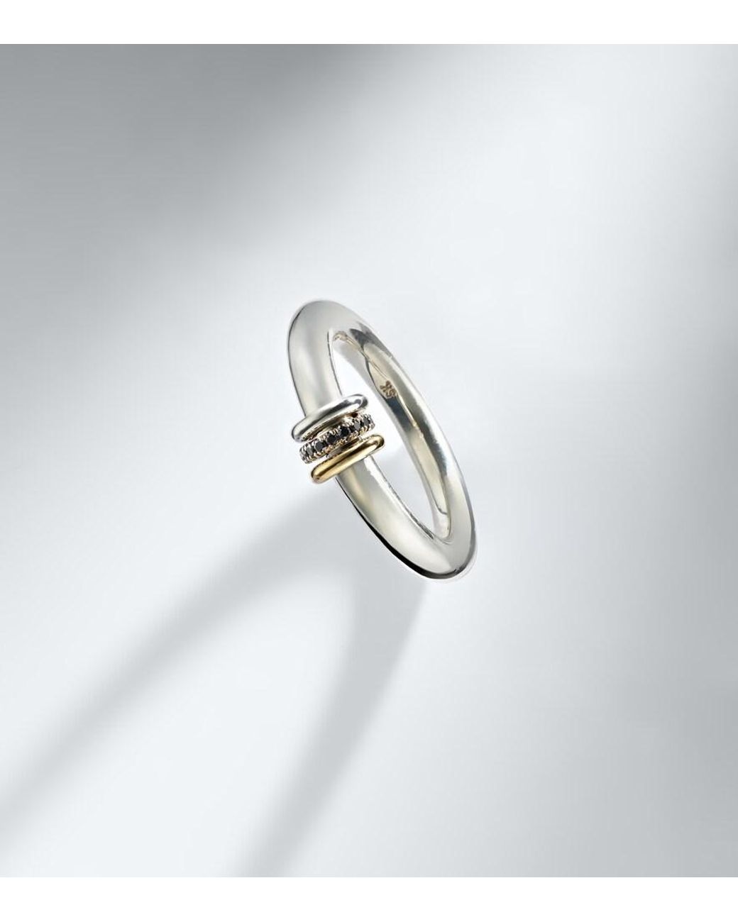 Spinelli Kilcollin White Sirius Max Sterling And 18Tk Ring With Diamonds for men