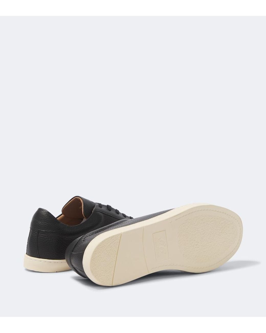 George Cleverley Black Jack Iii Croc-Effect Leather Sneakers for men