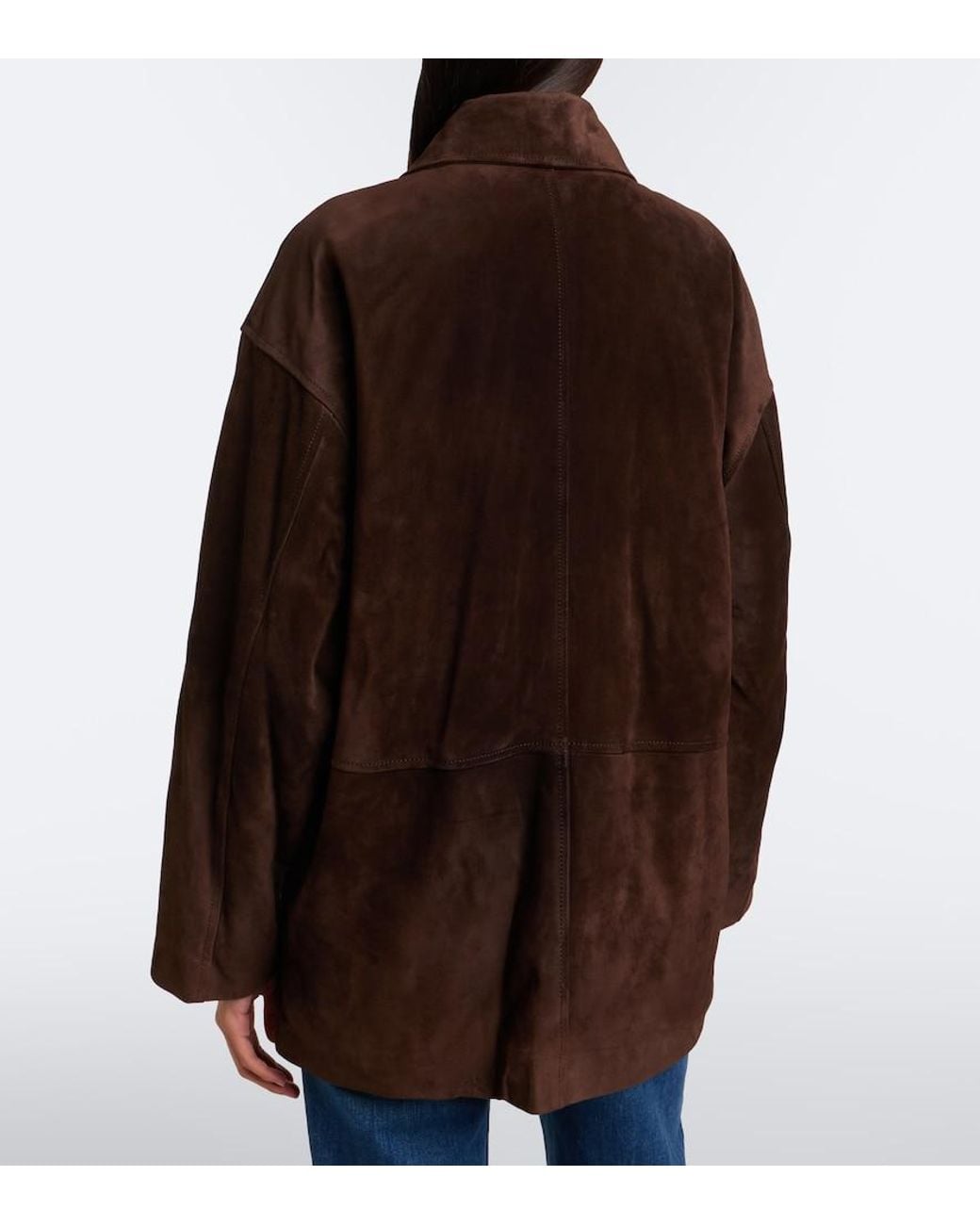 Nili Lotan Brown Mirra Suede Jacket