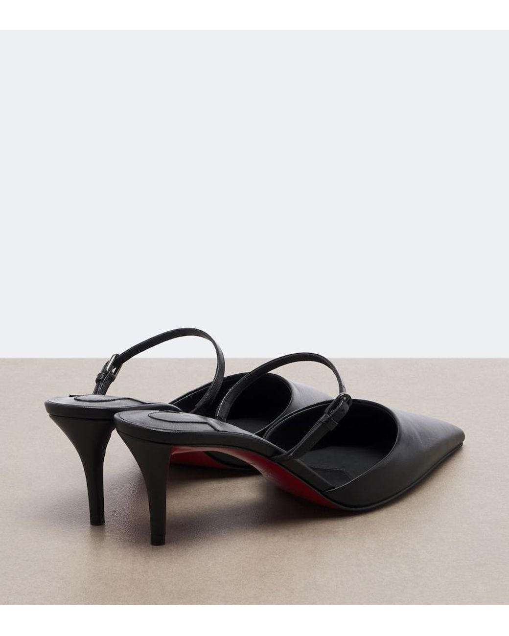 Christian Louboutin White Milena Leather Mules
