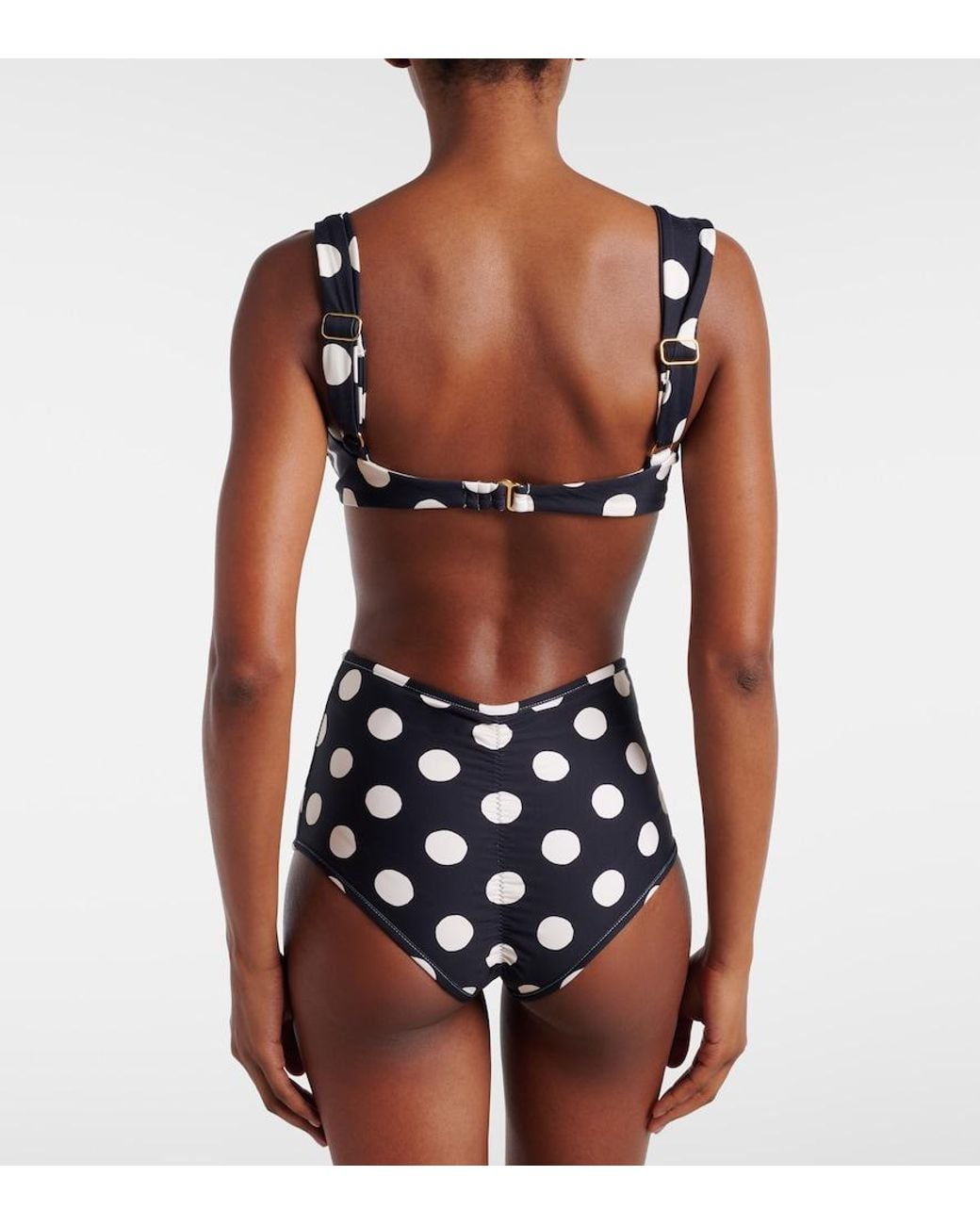 Montce Blue Bella Polka-Dot Bikini Top