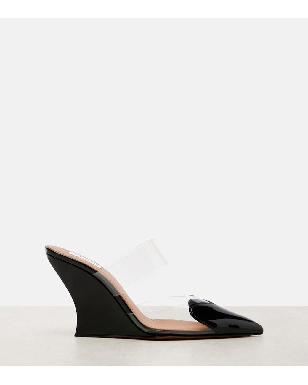 Alaïa Brown Le Cour 90 Pu And Leather Wedge Mules