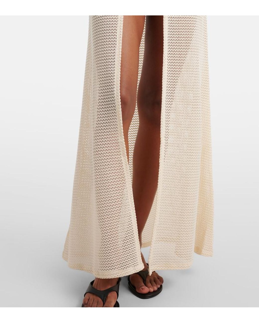 Montce White Crochet Beach Cover-Up