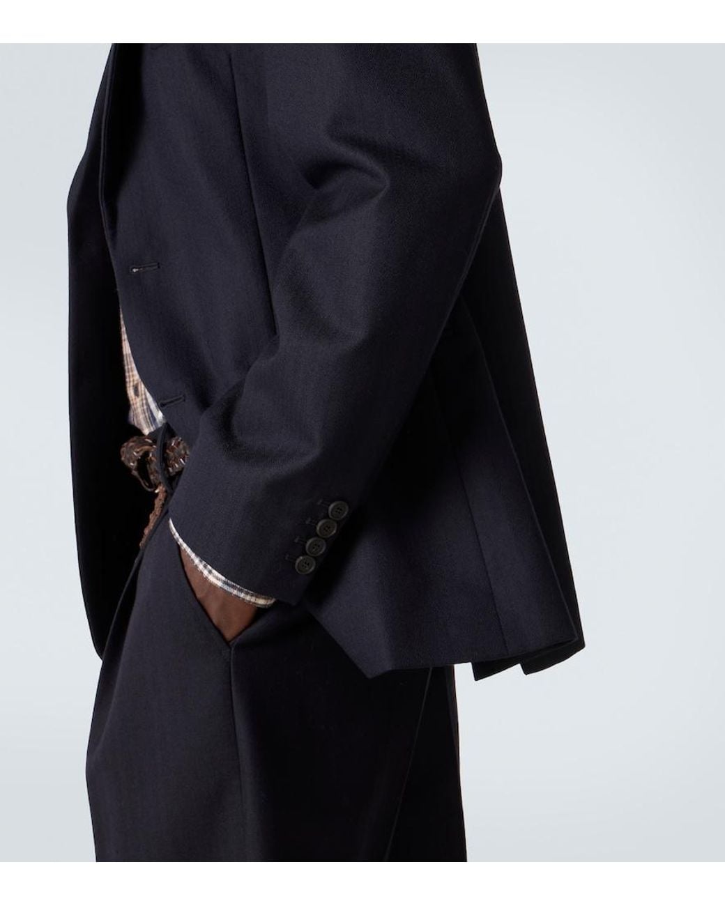 Studio Nicholson Blue X Aaron Levine Burlington Wool Blazer for men