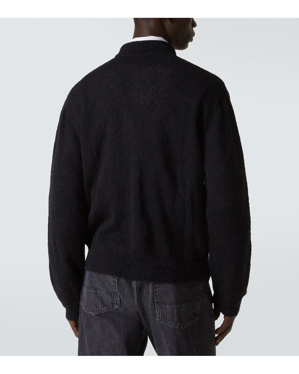 Our Legacy Black Alpaca-Blend Cardigan for men