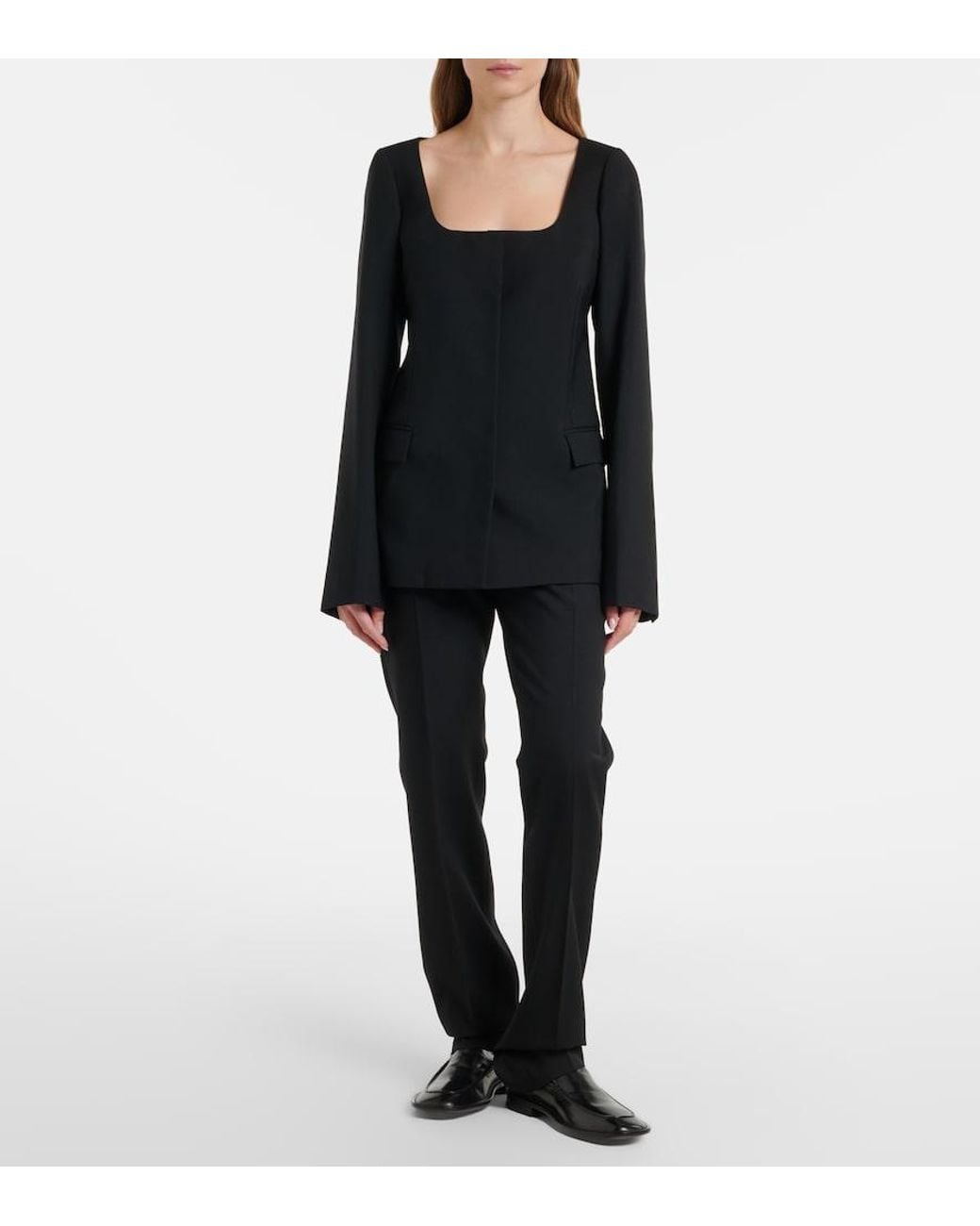 Calvin Klein Black Vela Leather Loafers