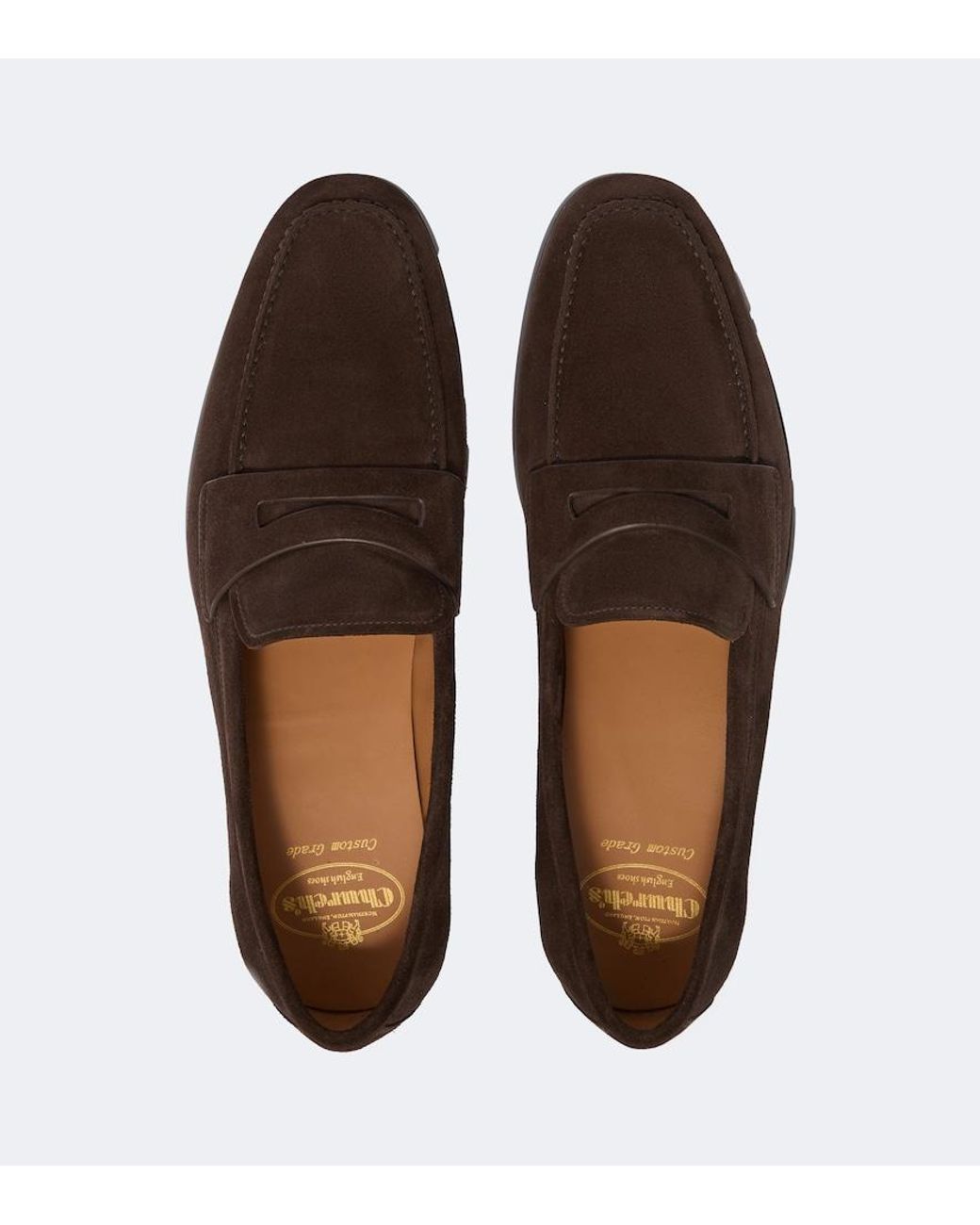 Church's Brown Milton Suede Penny Loafers for men