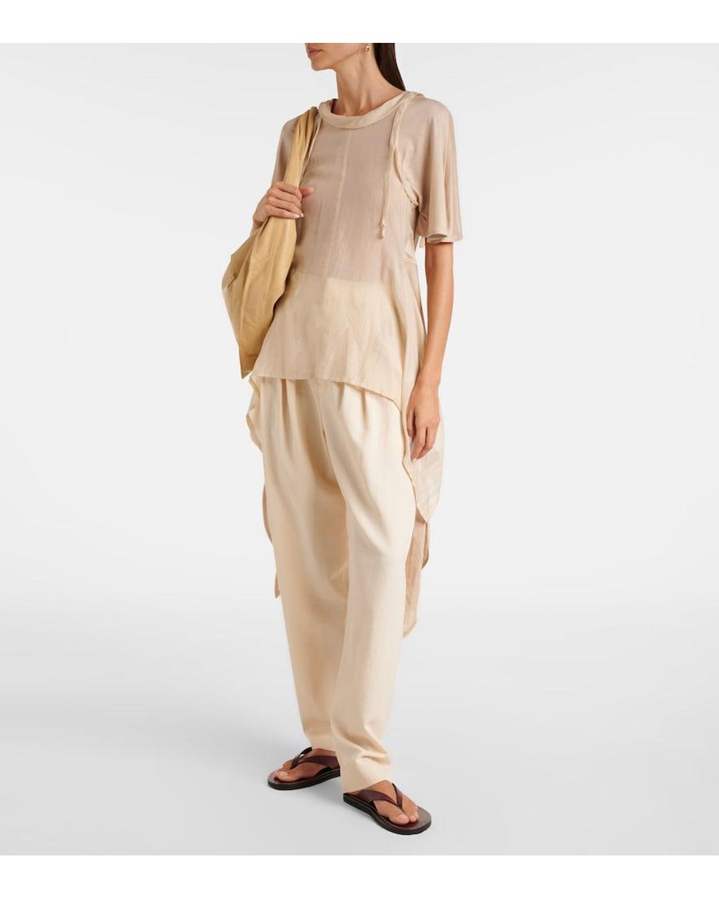 A.Emery Brown Flora Leather Sandals