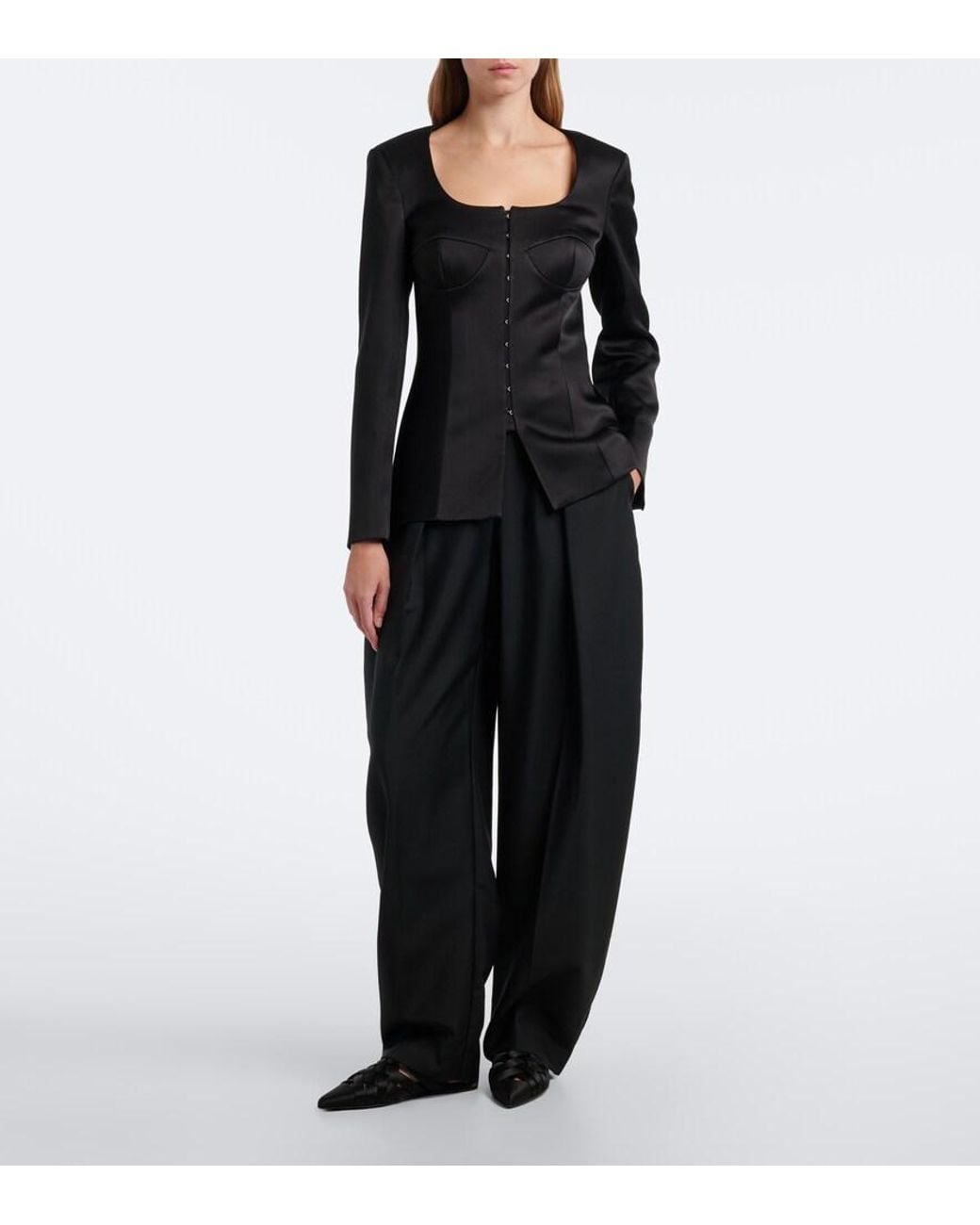 Rohe Black Satin Jacket