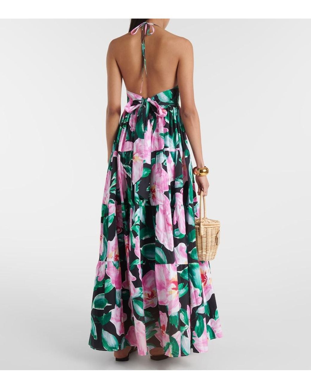 Alexandra Miro White Celeste Floral Maxi Dress