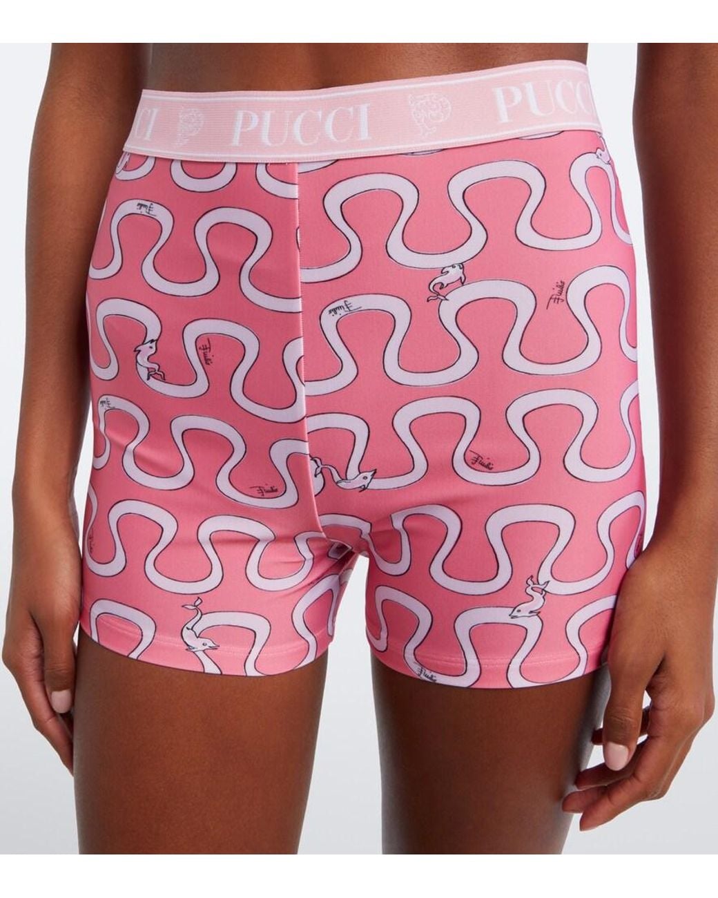 Emilio Pucci Pink Onda Jersey Shorts