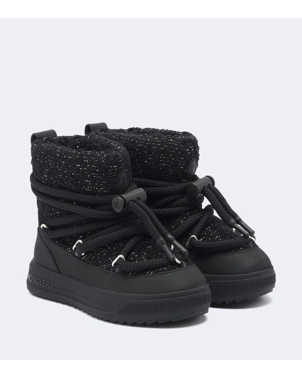 Moncler Black Altive Boucle Snow Boots