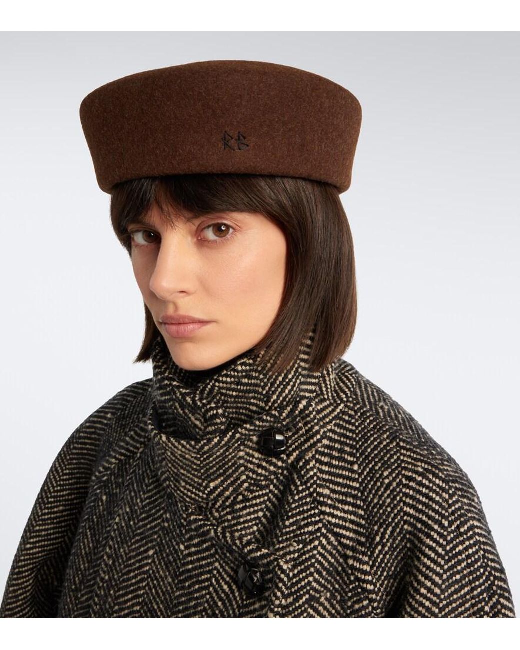 Ruslan Baginskiy Brown Wool Felt Hat