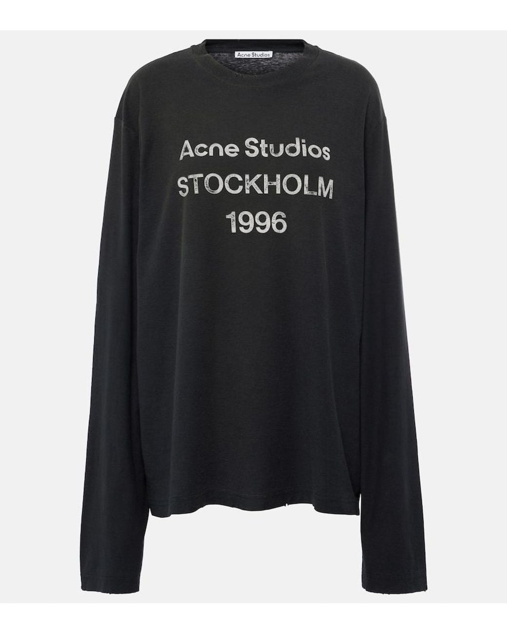 Acne Black Sprayed 1996 Logo T-Shirt