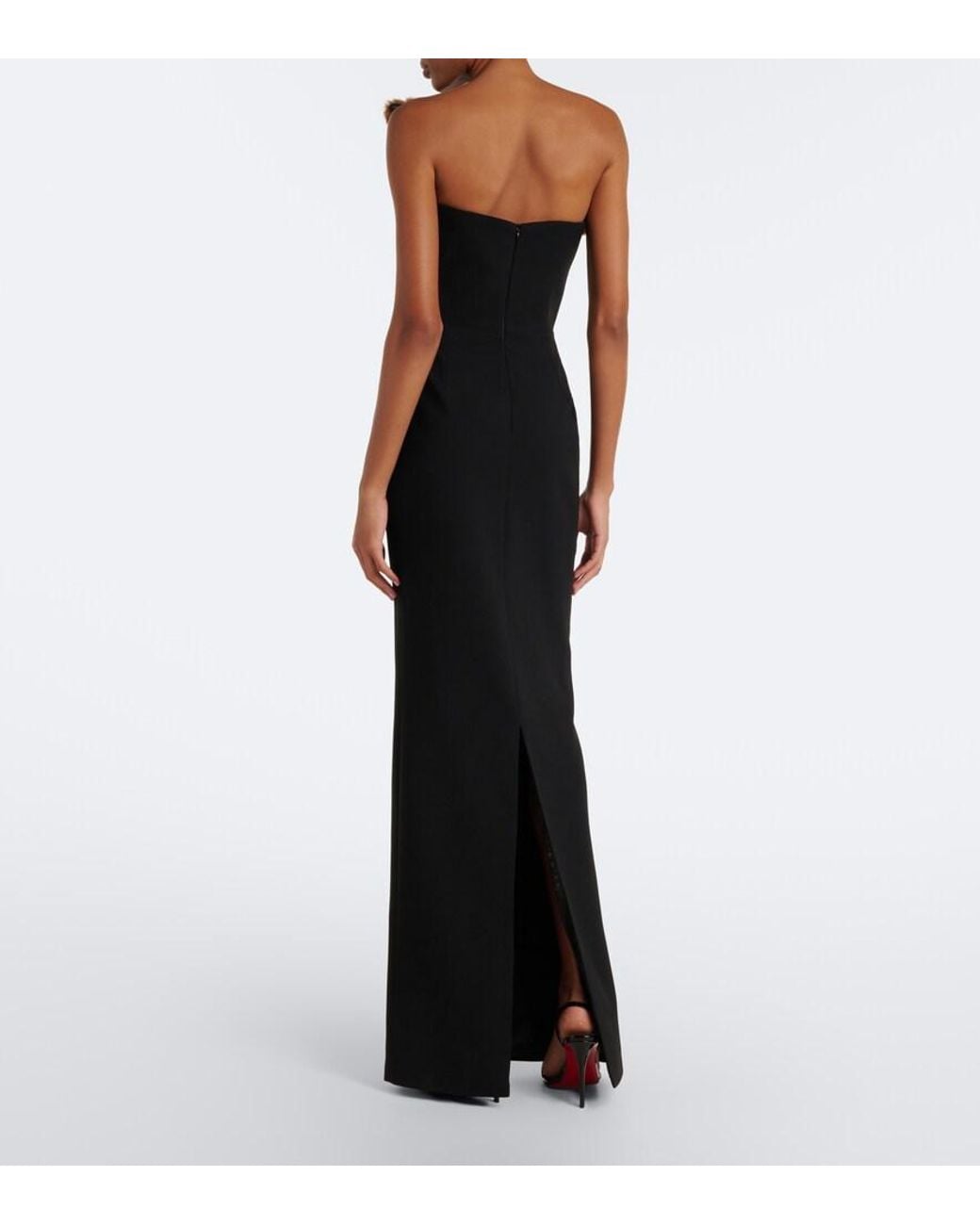 The New Arrivals Ilkyaz Ozel Black Fuji Bustier Gown